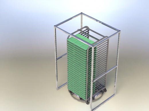 转动式托盘3D数模图纸 STEP格式缩略图